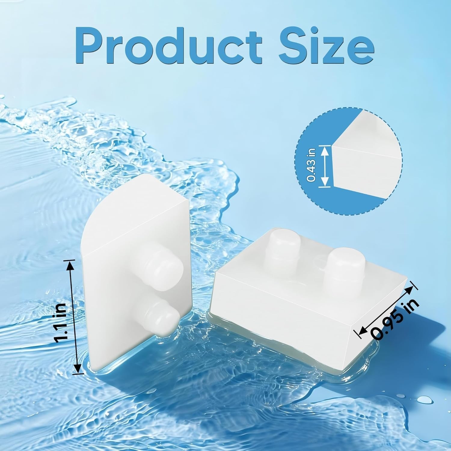 8-Pack Replacement Pod Shoes for Hayward Navigator Pool Vac – Durable Polymer