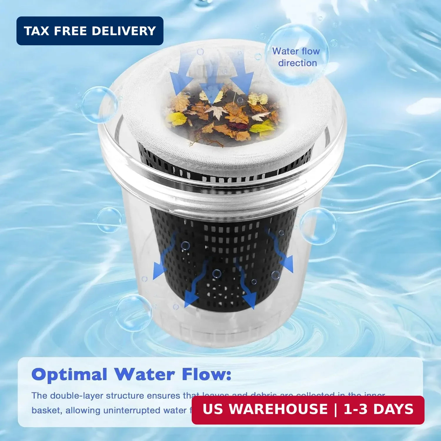 ATRACYPART Inline Pool Leaf Canister Compatible with Hayward W560 PoolVac Naviga