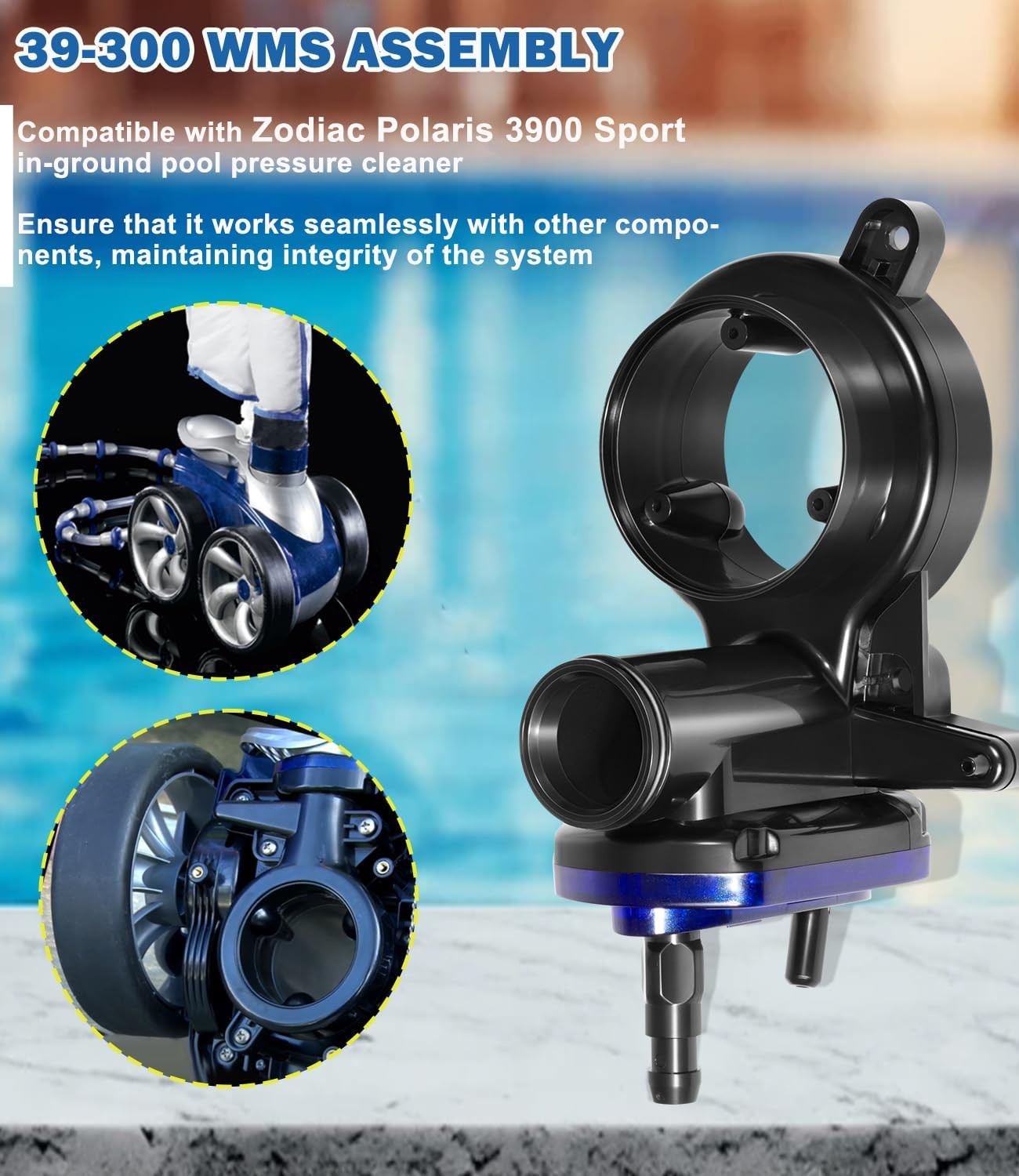 for Zodiac Polaris 3900 Water Management System Assembly with O-Ring, 39-300 WMS