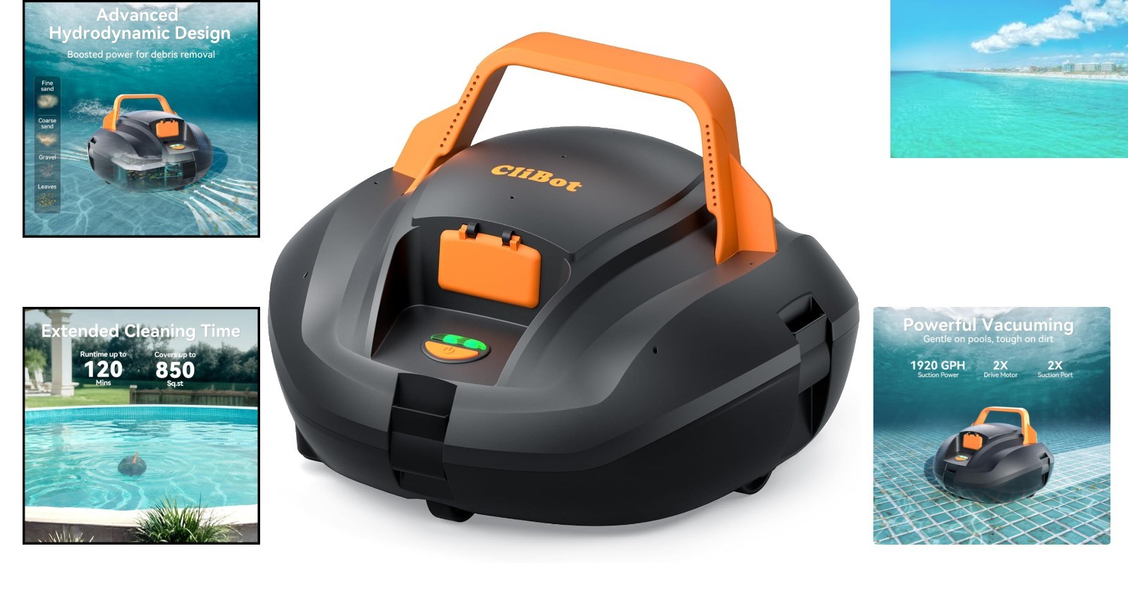 S1 Dual-Motor Pool Vacuum: Lightweight, Efficient & Cordless Cleaning Solution
