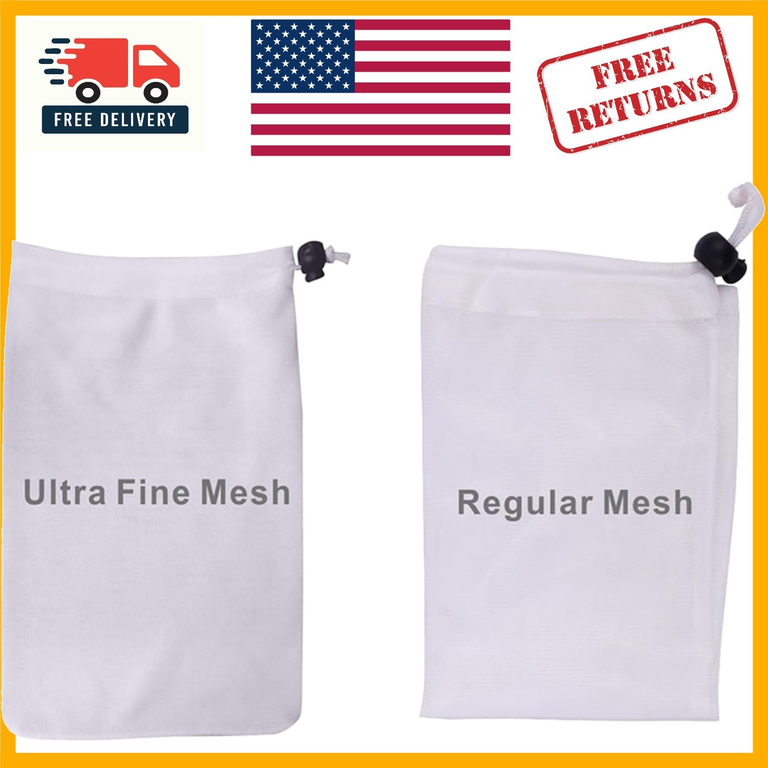2-Pack Pool Vacuum Replacement Bags – Fine & Standard Mesh for Easy Clean