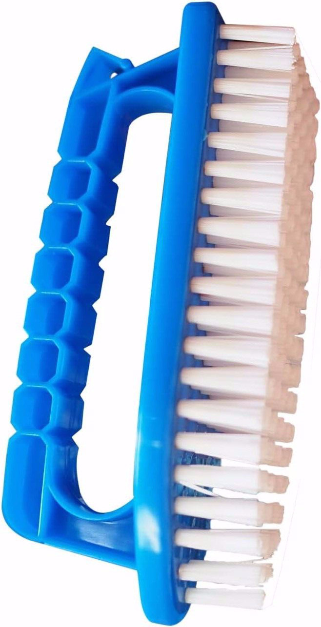 All-Purpose Hand-Held Swimming Pool Scrub Tile Wood Deck Brush w/Poly Bristles