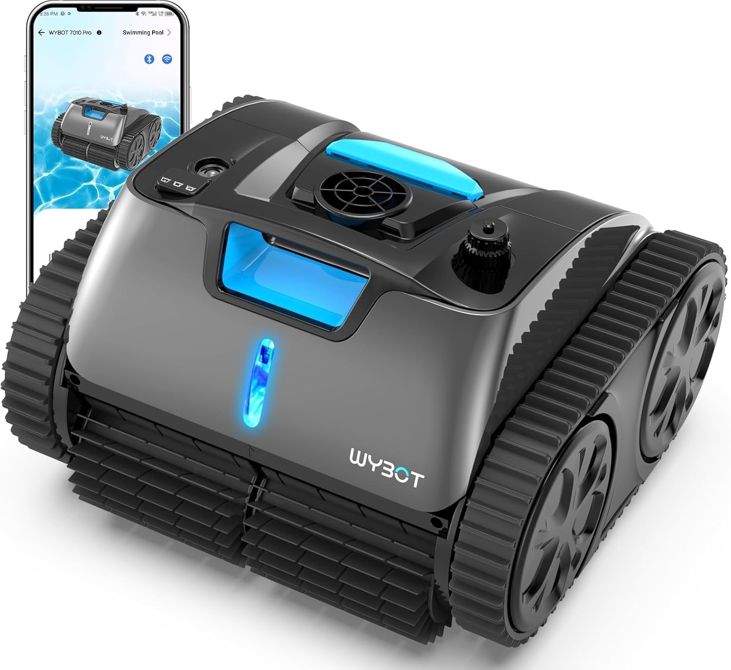 C1 Max Robotic Pool Vacuum Inground Pool Cleaner APP Wall Climbing