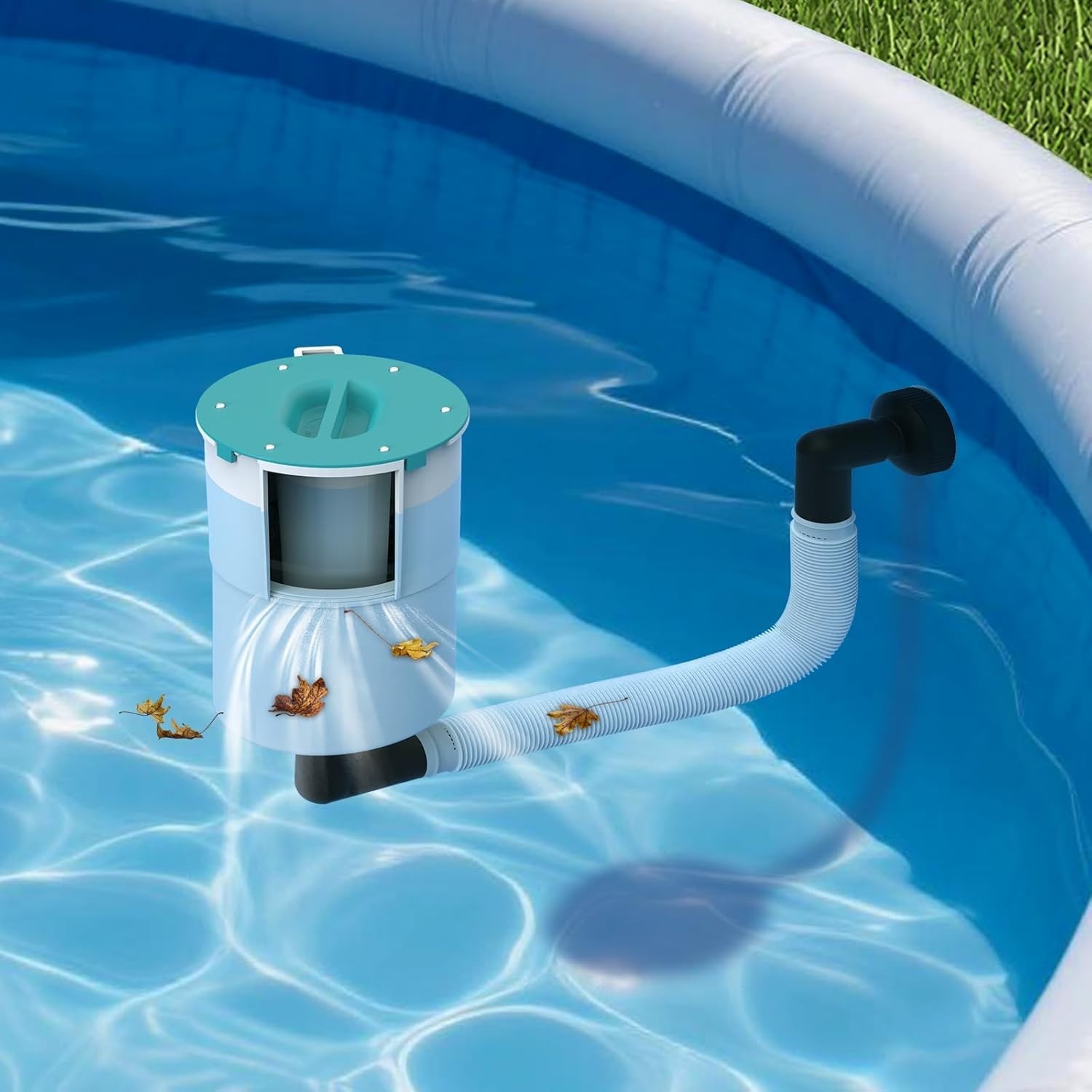 Automatic Surface Pool Skimmer – Floating Debris Catcher for Above Ground Pools