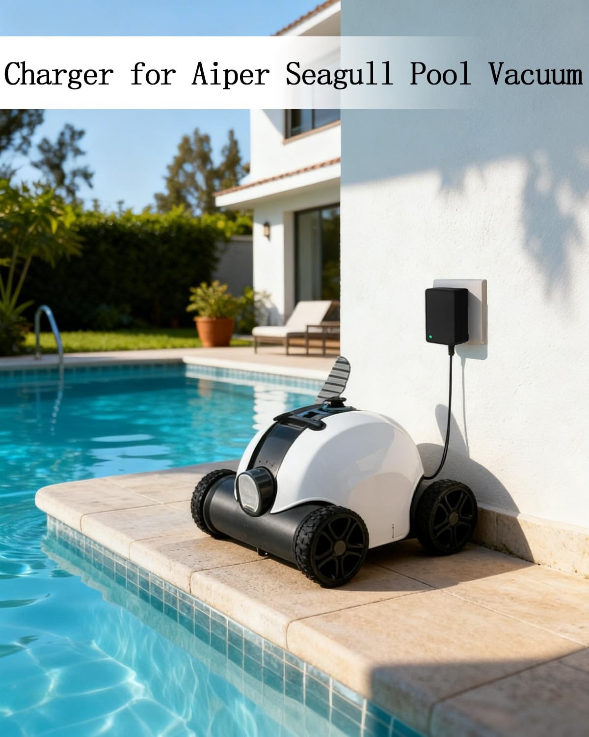 12.6V Charger for Aiper Seagull 600 1000 HJ1103J AIPURY 1000 AIPURY1000 Black