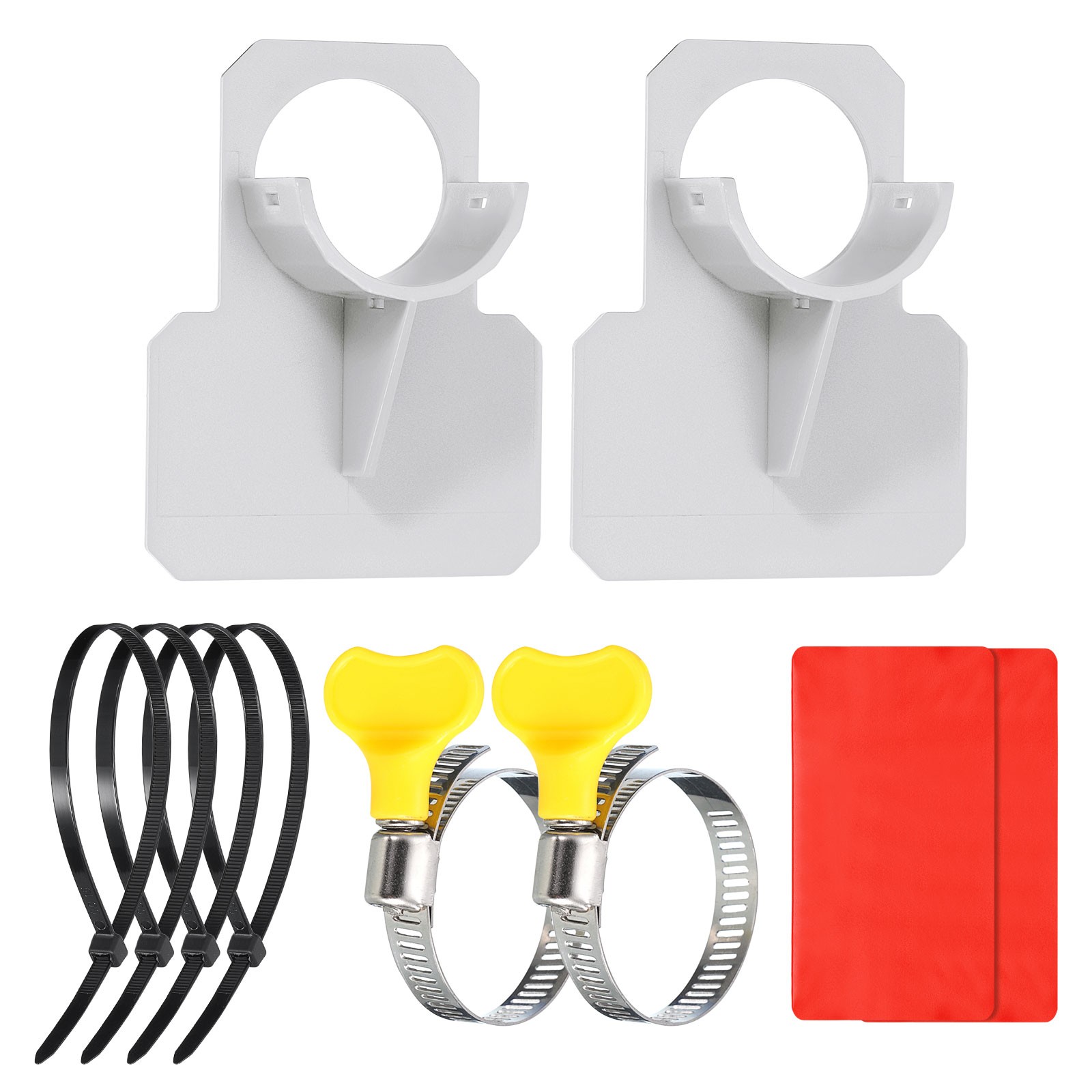 2pcs Swimming Pool Pipe Holder Pool Hose Bracket for Above Ground Pool Grey