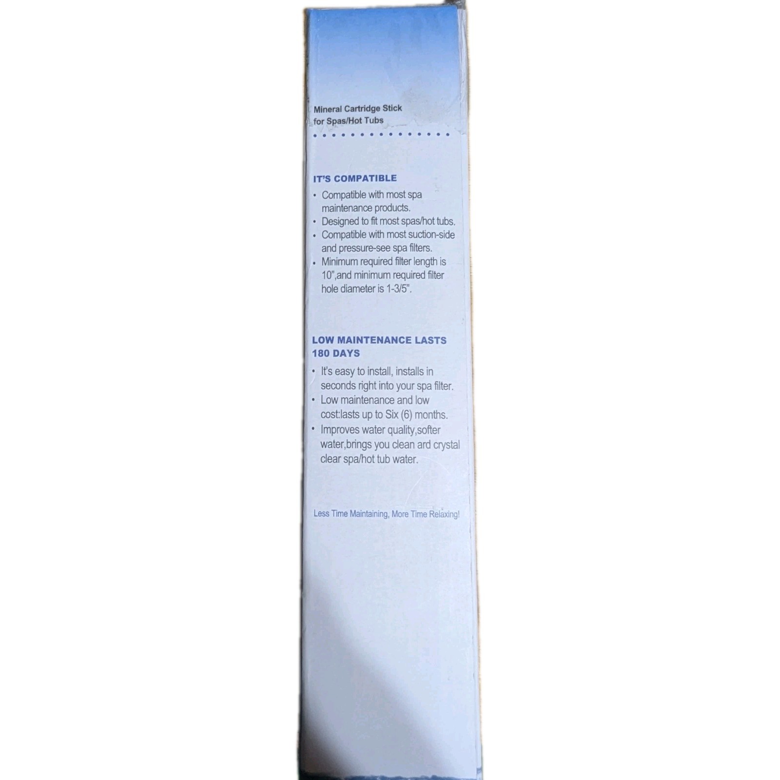2 Pack Hotub Joy Hot Tub Filter Silver Ion Spa Mineral Cartridge Stick (df)