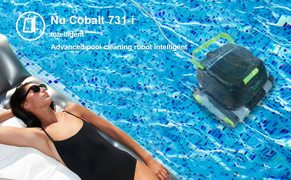 Cobalt Intelligent Pool Cleaner | Wall Climb, 3-Hr Timer, Fast Drain | 45ft Cord