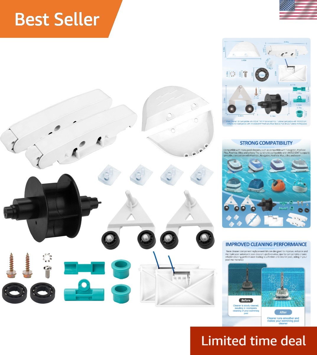 High-Quality ABS Pool Cleaner Pod A-Frame and Bezels: Effortless Installation