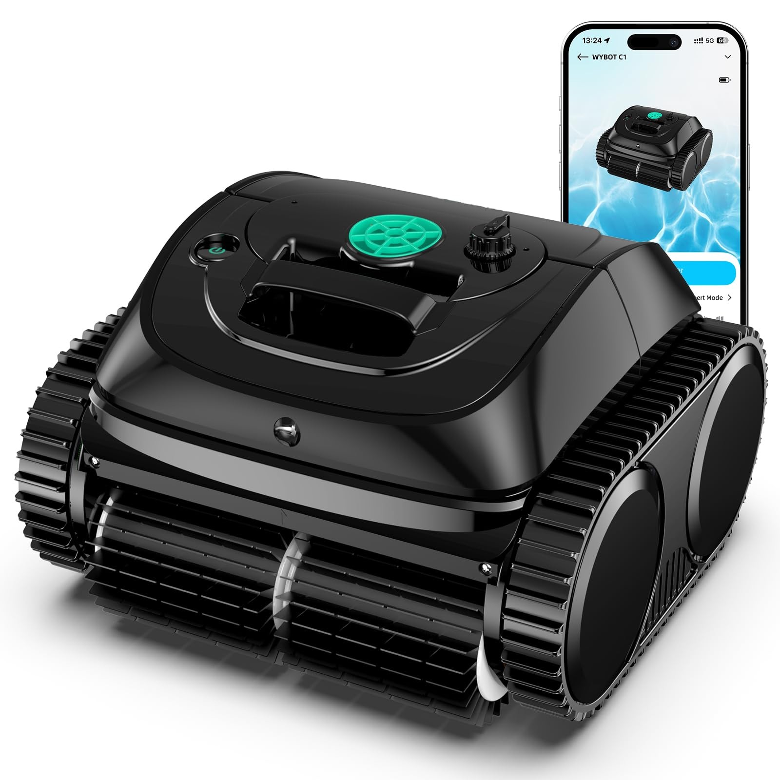 WYBOT C1 Wall Climbing Pool Robot Cordless Robotic Pool Cleaners APP Control