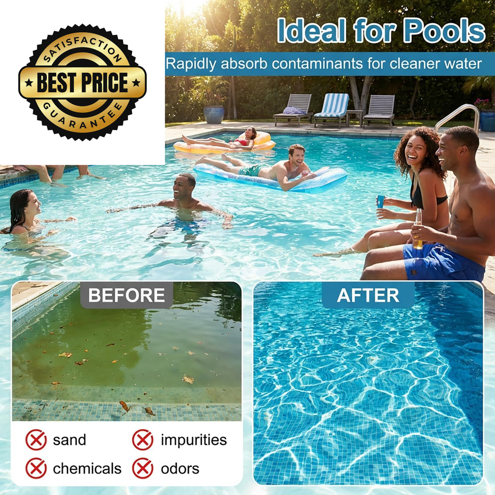 MAQIHAN 50PCS Pool Filter Balls for Sand-Filter – Dry Sand White