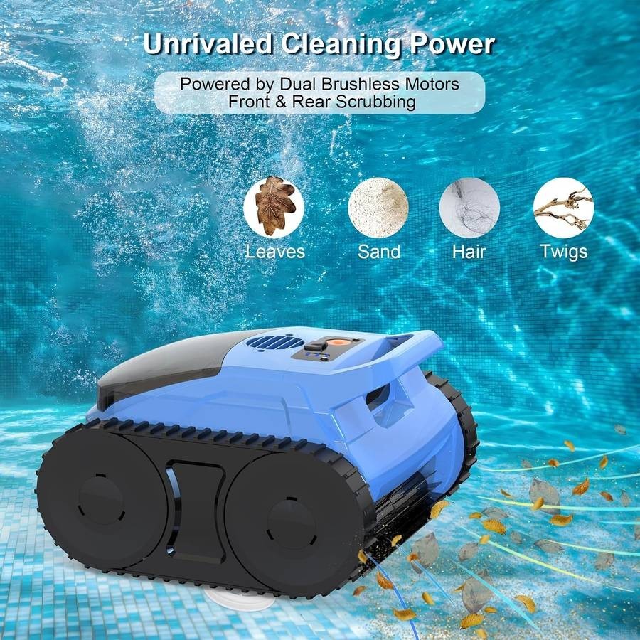Seauto SAT20PRO Cordless Robotic Pool Vacuum, Pool Cleaner with Sonar Navigation