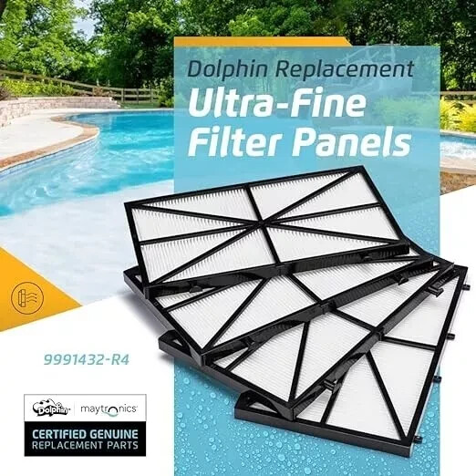 Maytronics / DOLPHIN 9991432-R4 Dolphin Fine Cartridge Filter Panels (Set 4)