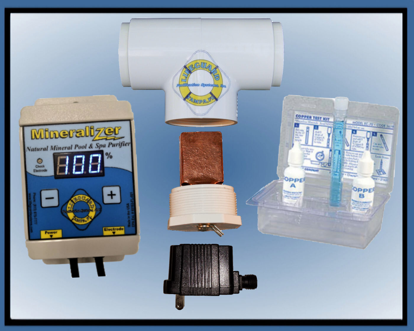 Mineralizer M625 Copper/Silver Ionization System, In-line, For Pools to 25K Gal