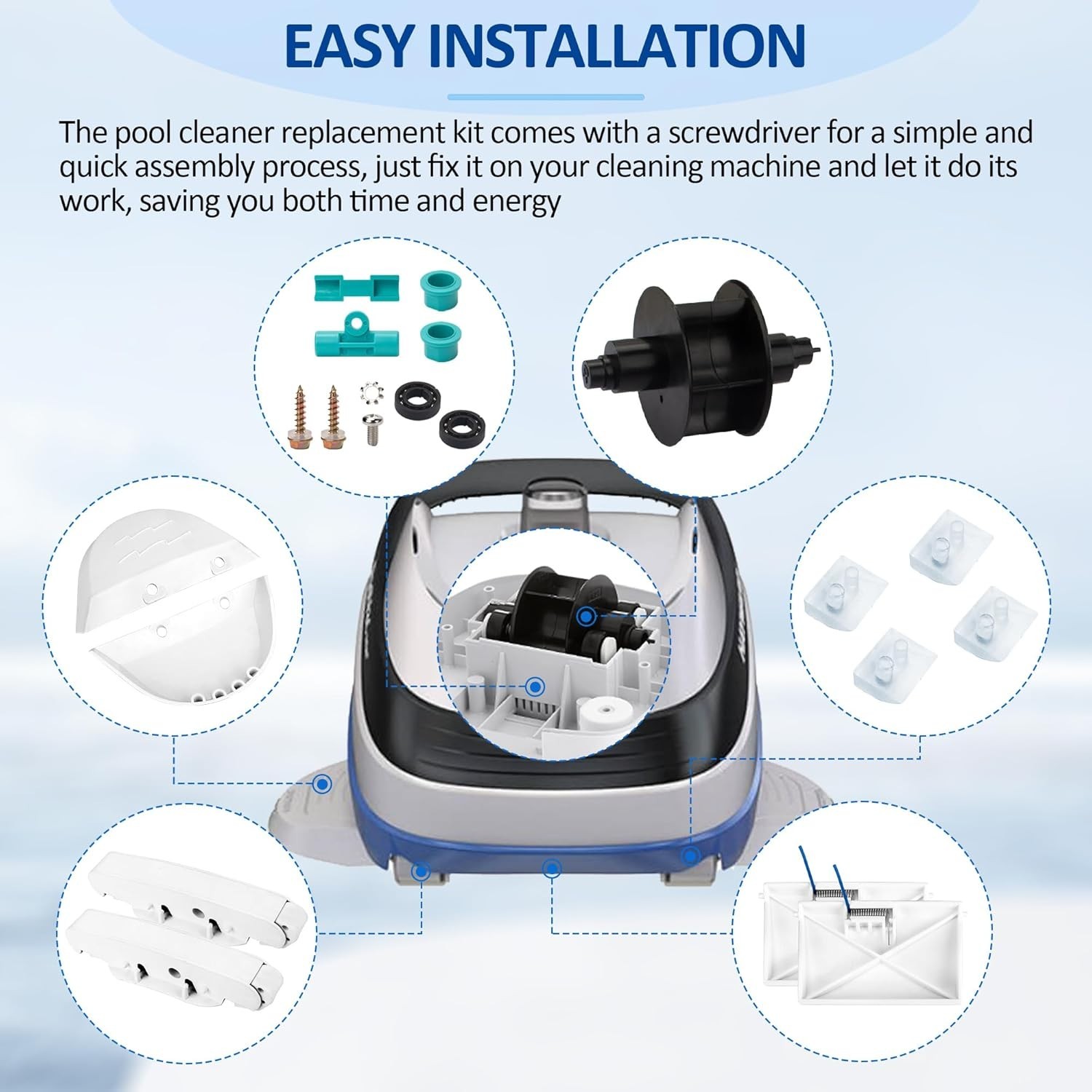 High-Quality ABS Pool Cleaner Pod A-Frame and Bezels: Effortless Installation