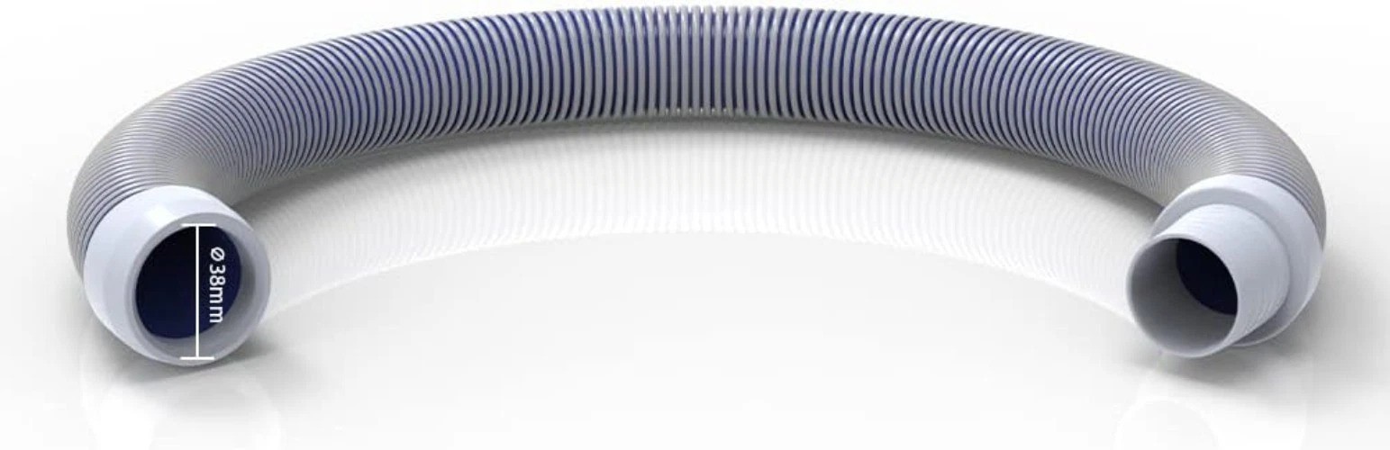 1.5” Swimming Pool Vacuum Hose 26ft – 8 Pieces, Mould Cuffs Included