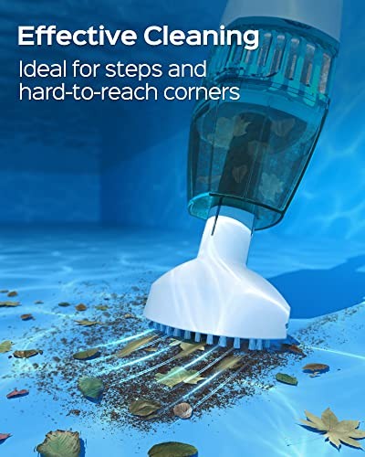 WYBOT Hyson 100 Handheld Pool Vacuum with Two Brush Heads, – Scratch & Dent