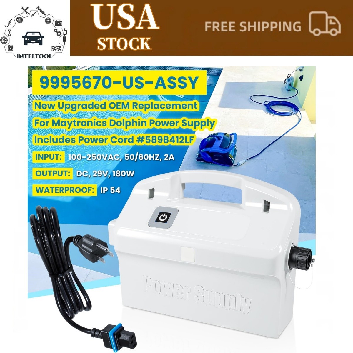 9995670 for Maytronics Dolphin Robotic Pool Cleaner Assy Power Supply Unit