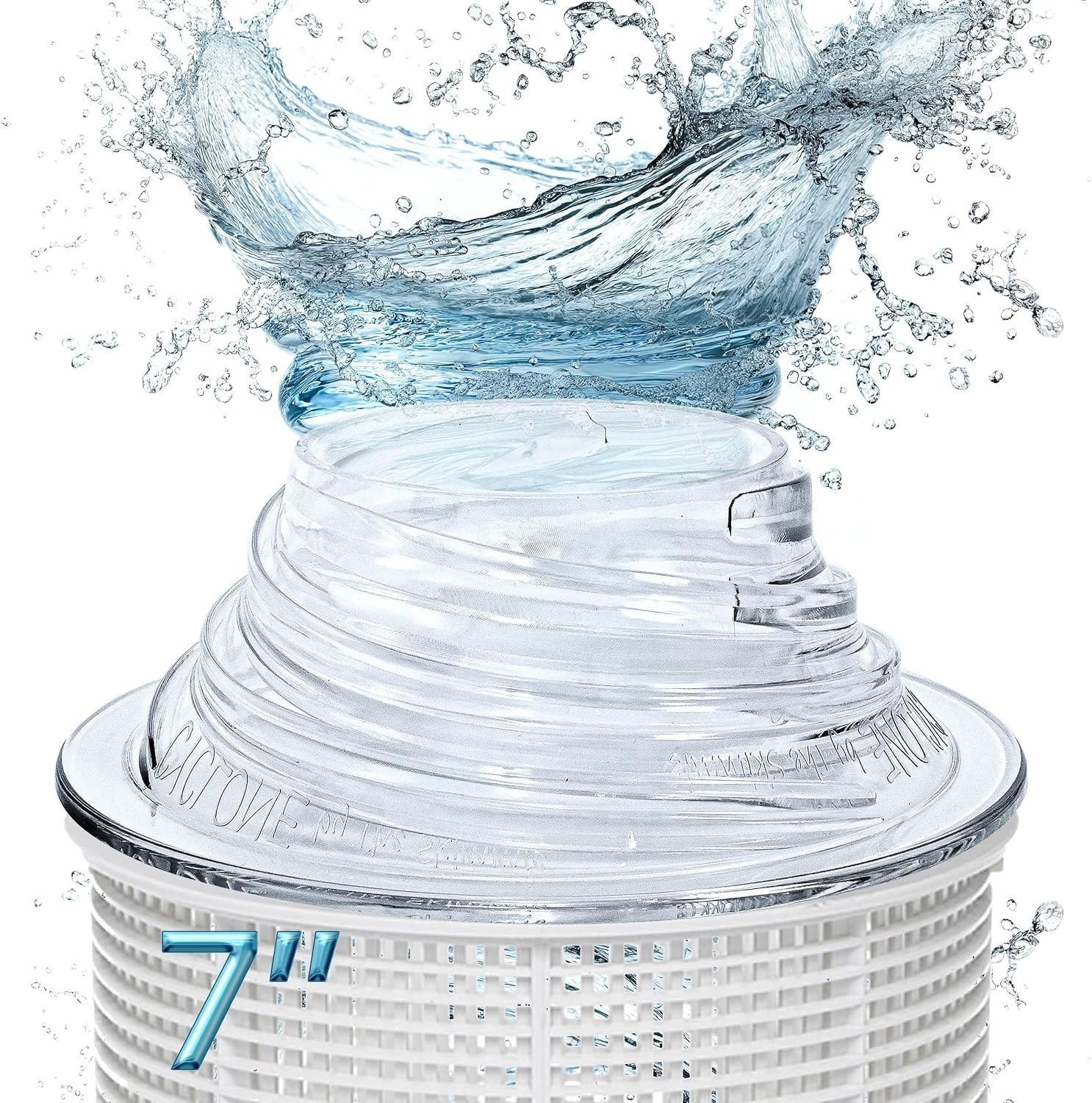 Pool Skimmer Cyclone Basket Enhancer 7 Inch Fits Any Pool Water Level Improve…