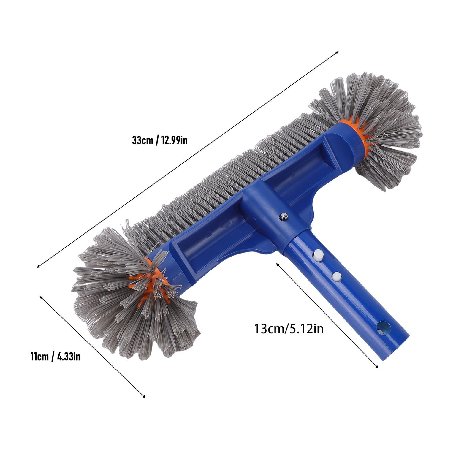 Heavy Duty Pool Scrub Brush Round Brush For Pool Walls And Tiles Easy To Use
