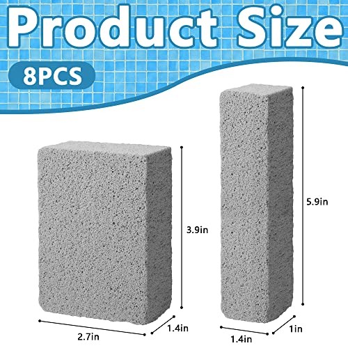 8 Pcs Pools Pumice Stone – Pool Cleaning Block Swimming Pumice Pool Tile 8pcs
