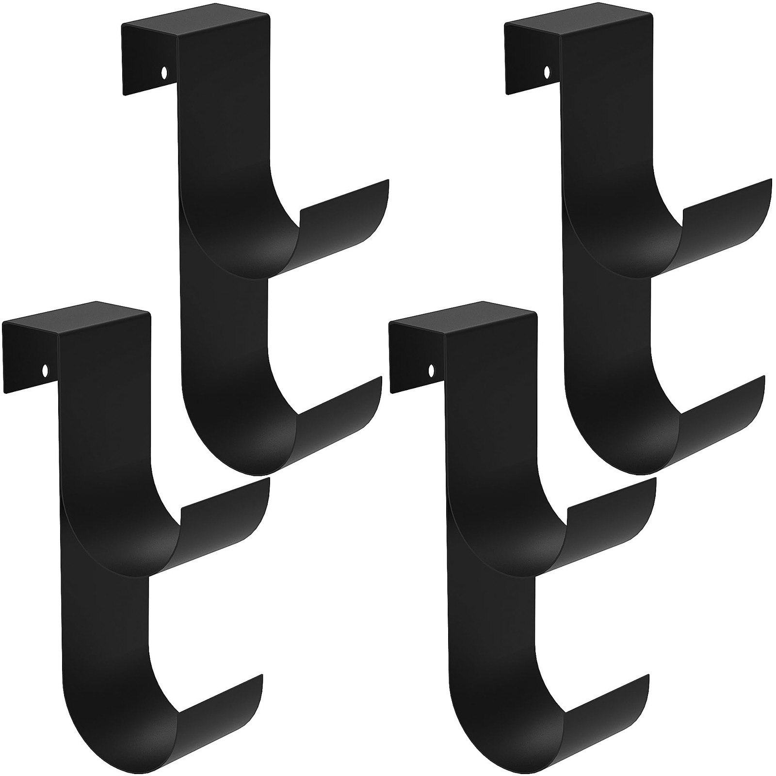 4 Pcs Pool Fence Hooks for Pool Equipment, Black Heavy Duty Fence Hooks for P…