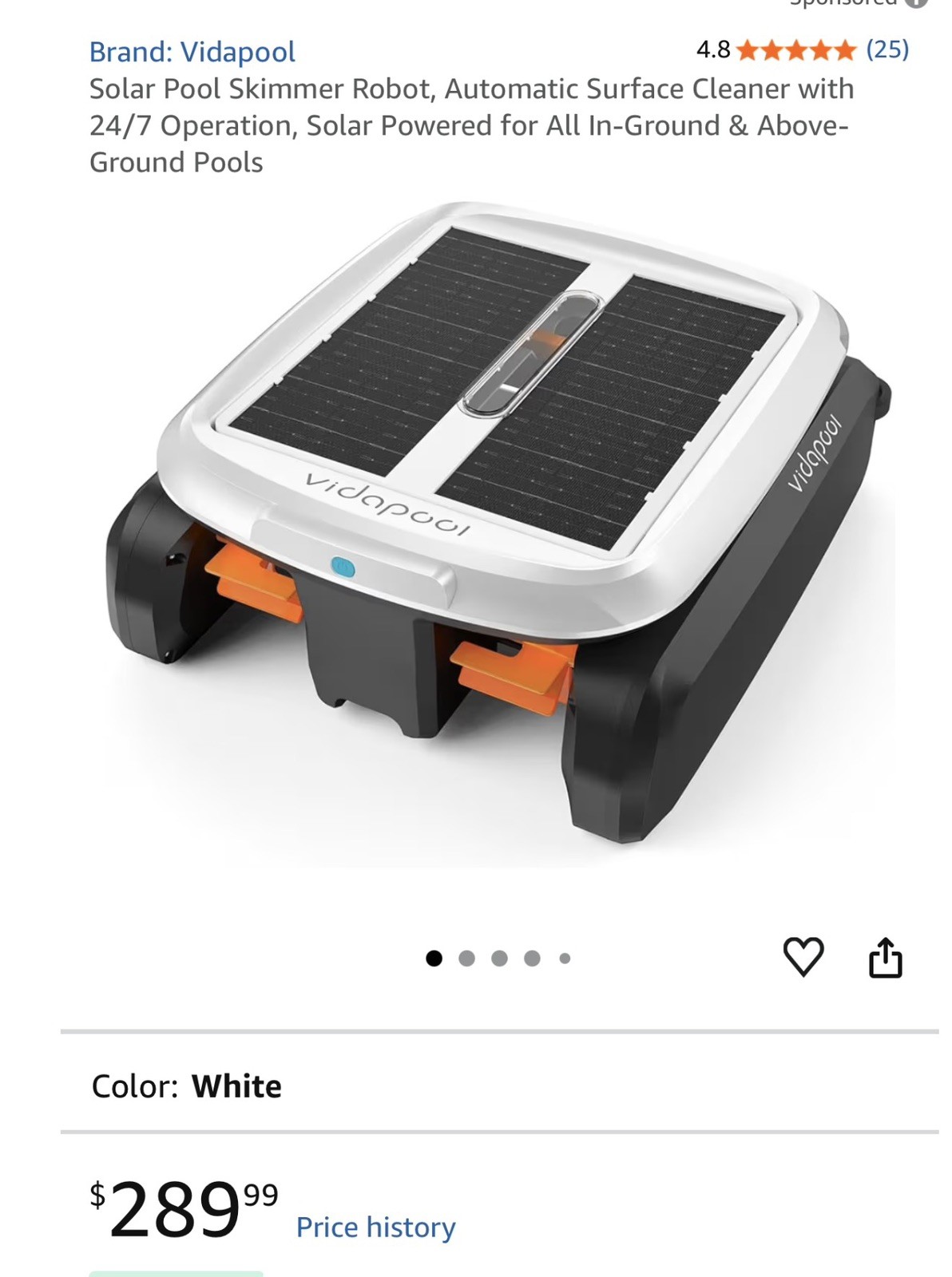 Solar Pool Skimmer Robot