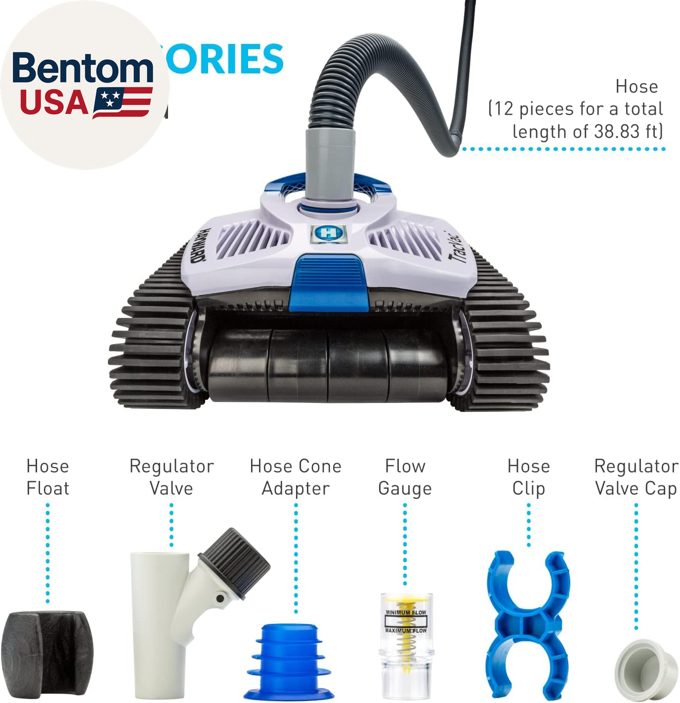 Hayward Tracvac Pool Vacuum for Inground Pools Suction Pool Cleaner (Easy Instal