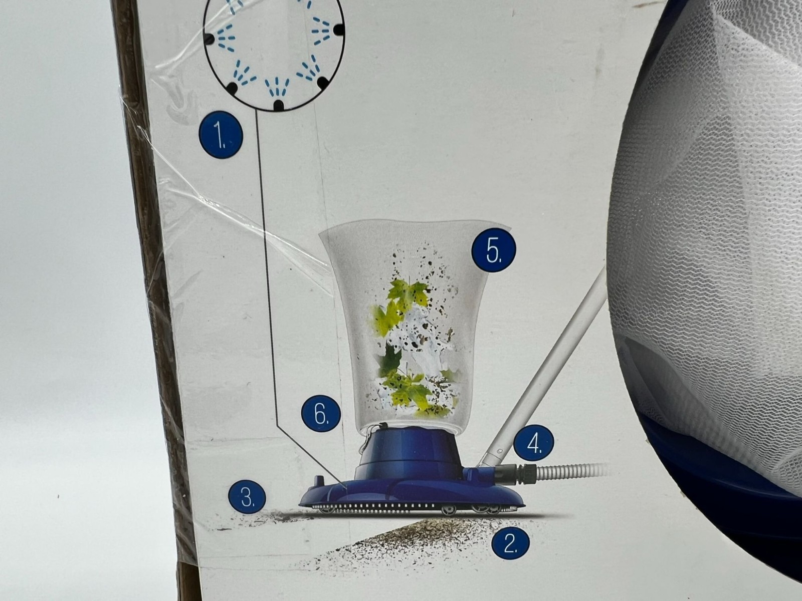 NIB Bestway 58657E-BW Flowclear High Power AquaSuction Pool and Leaf Vacuum