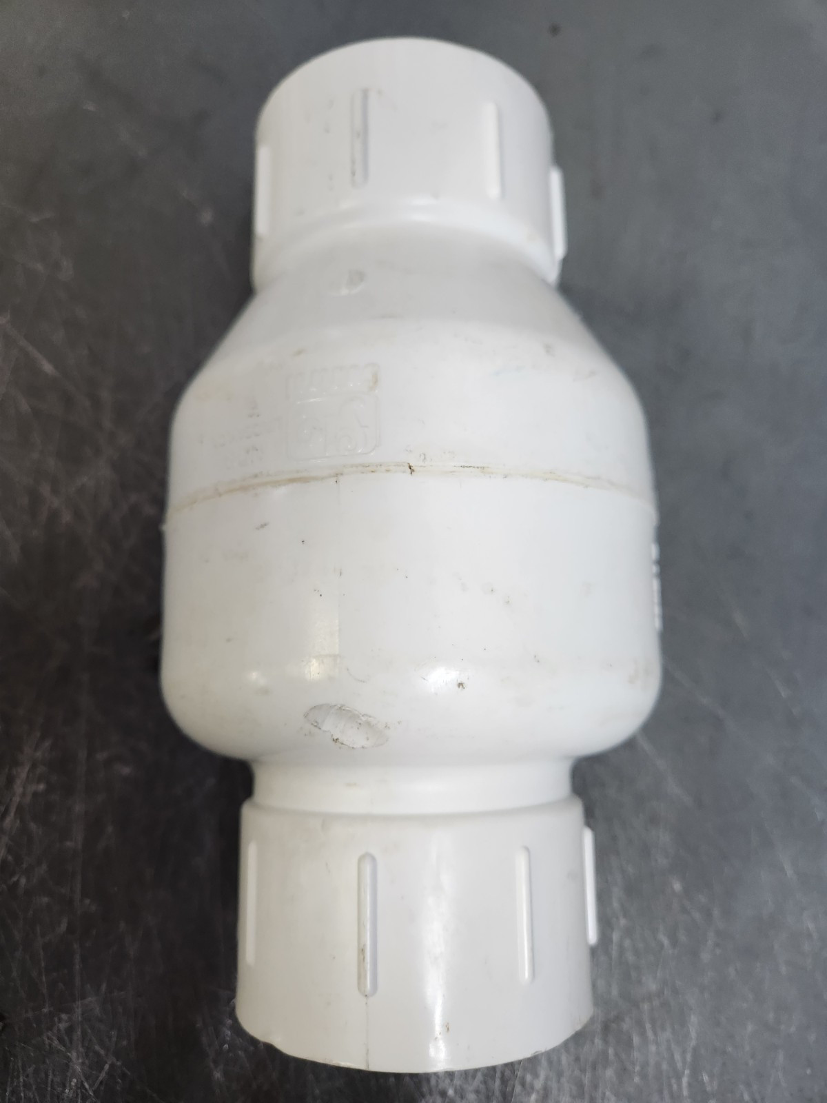 2&Prime; PVC Spring Check Valve, Flo-Control 1011-20, 2lb Spring 2&Prime; Slip x 2&Prime; Slip