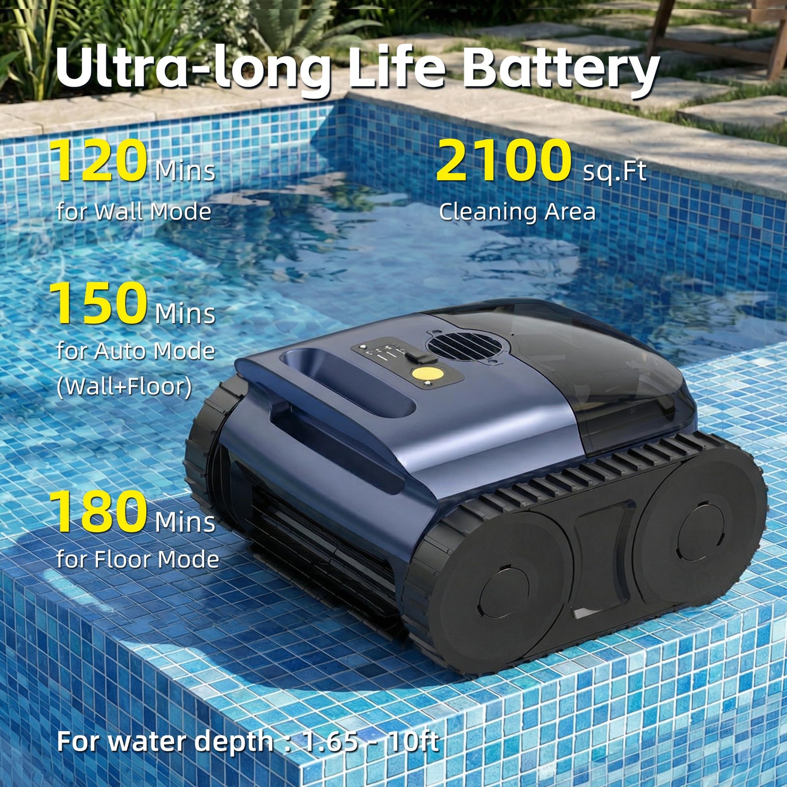 (2026 Upgrade) Pool Vacuum for Inground Pool & Above Ground Pool