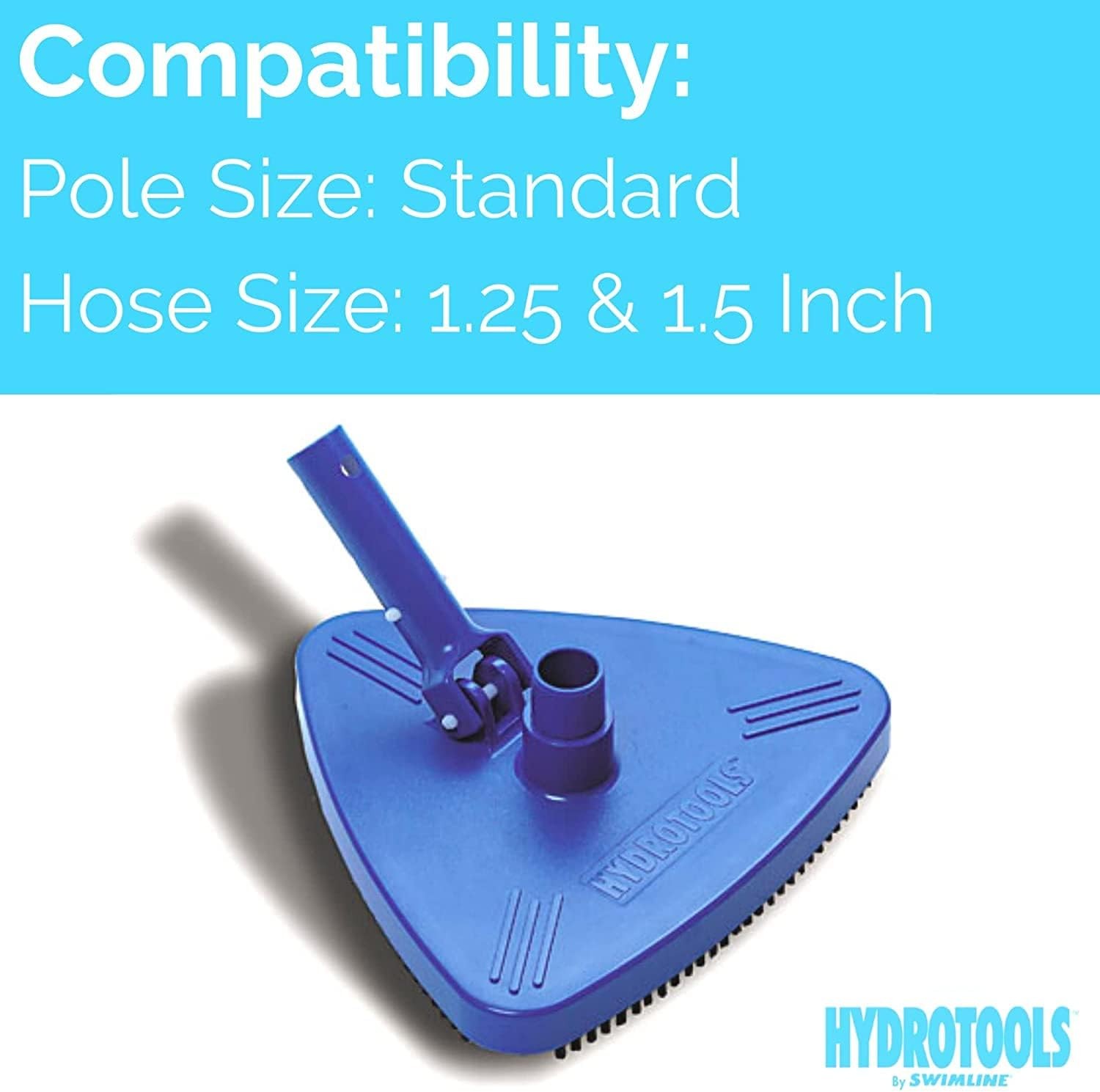 SWIMLINE HYDROTOOLS Manual Pool Vacuum Head Attachment For Inground & Above Grou