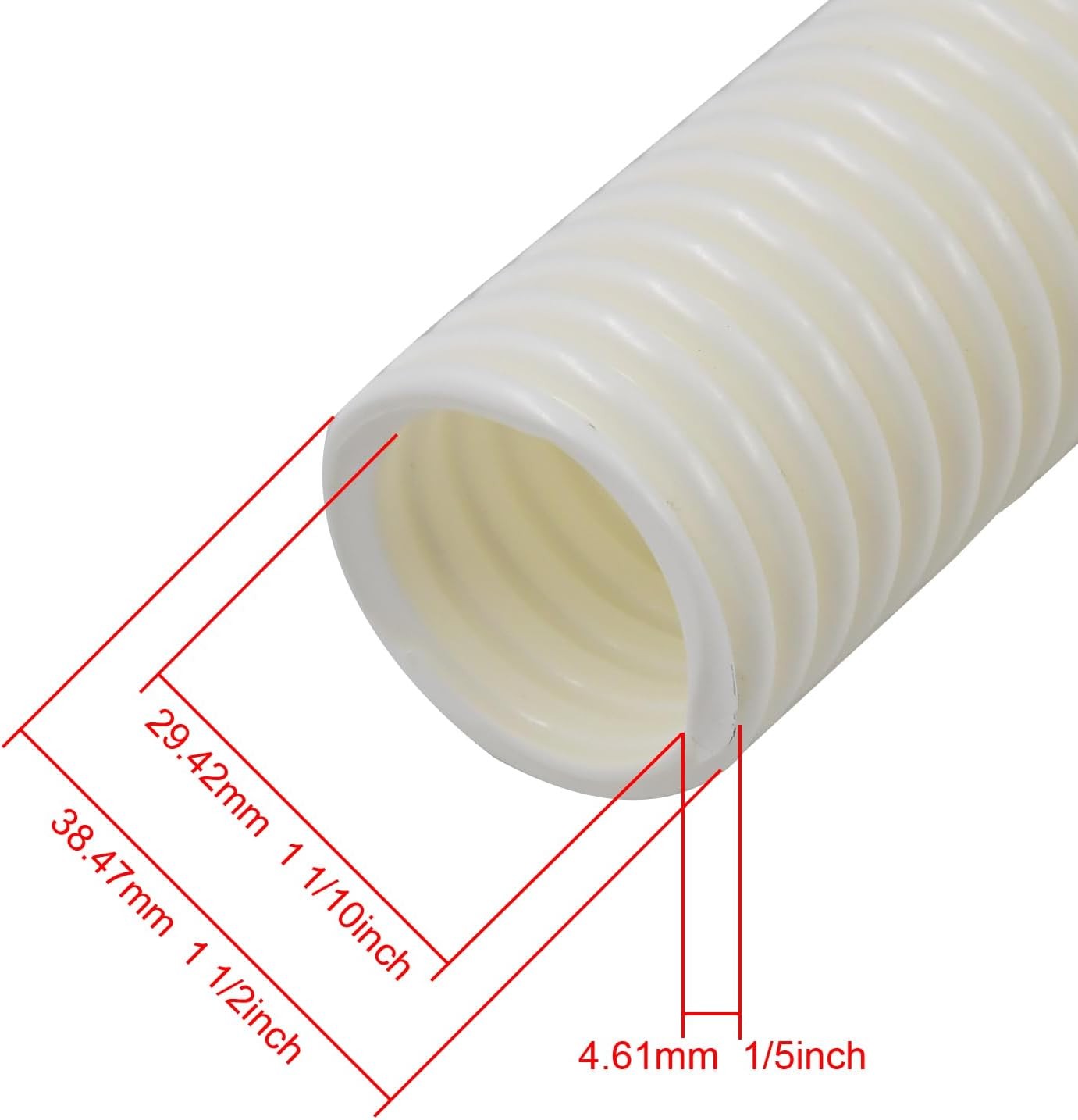 Pool Cleaner 6-Ft Cuff-less Feed Hose 9-100-3102 for Polaris 360 – 2 Pack