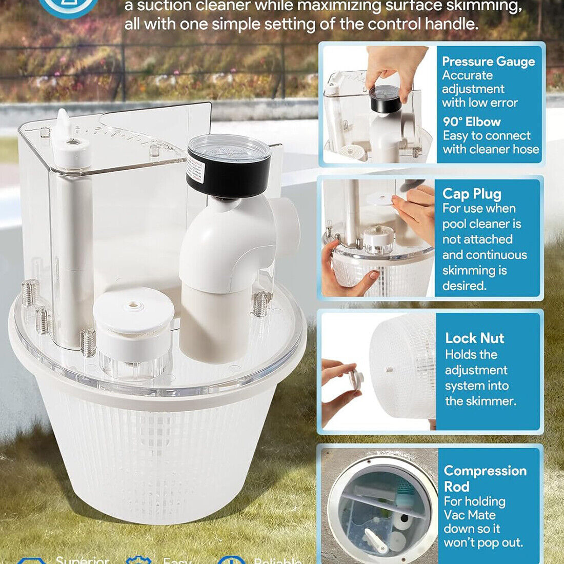 for Pentair R211100 Vac-Mate Pool Cleaner Dispenser Box Certikin, Filtrite