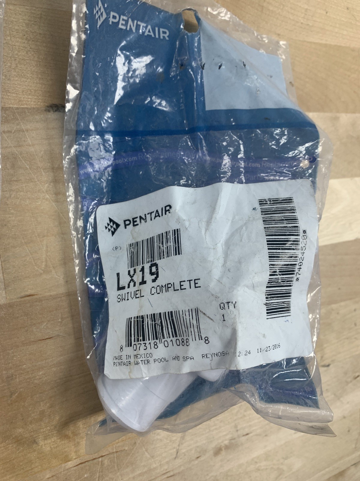 Pentair LX19 Swivel Complete White Plastic Replacement Pool Cleaner Part