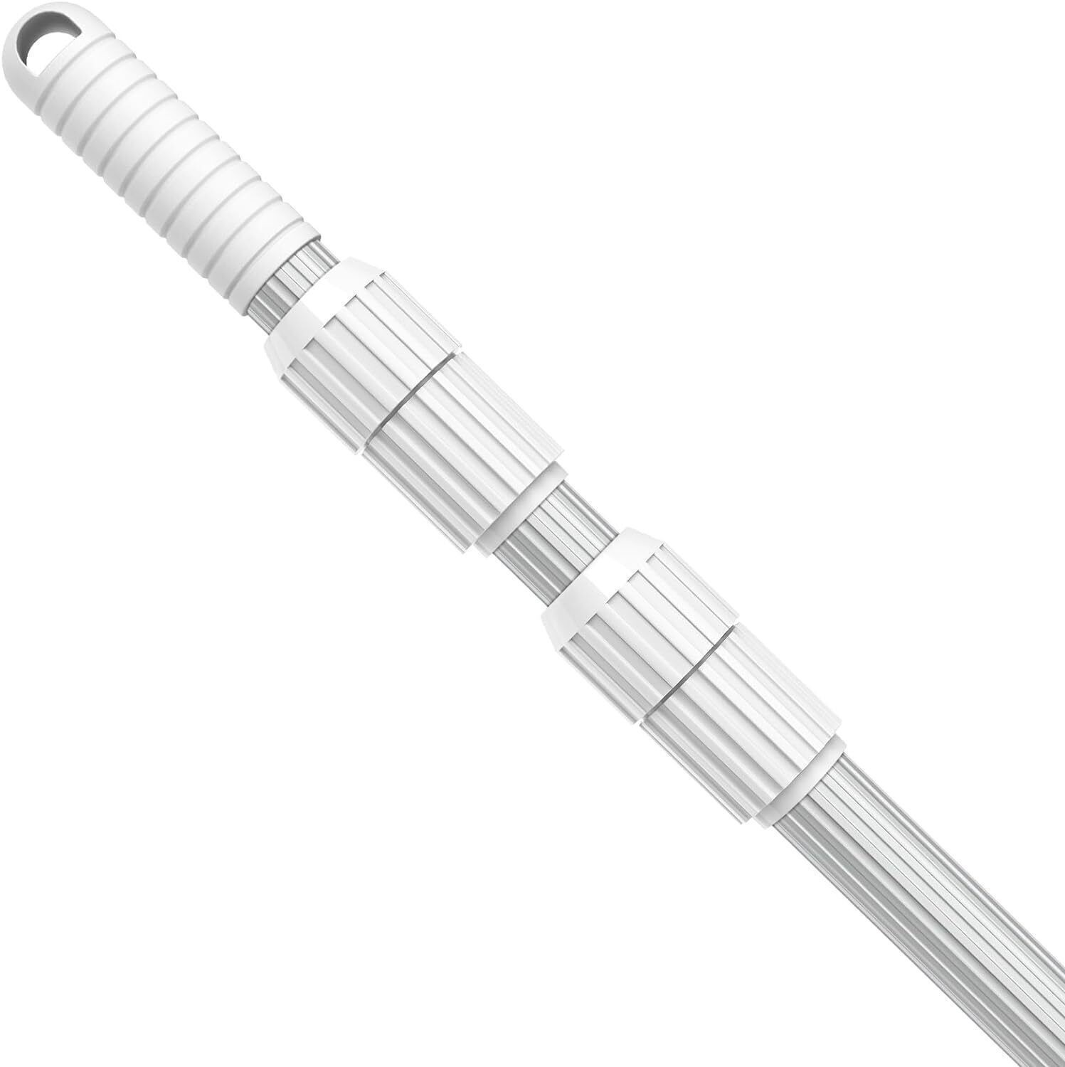 15 Foot Swimming Pool Pole Telescopic Fits Pool Net Skimmer Rake Vac Head Brush