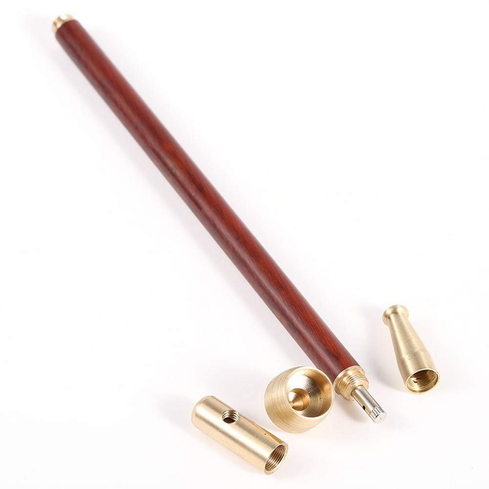 Wood Tobacco Pipe With Stem Bowl, Tom&rsquo;s Wheezes 1 Count (Pack of 1), Red