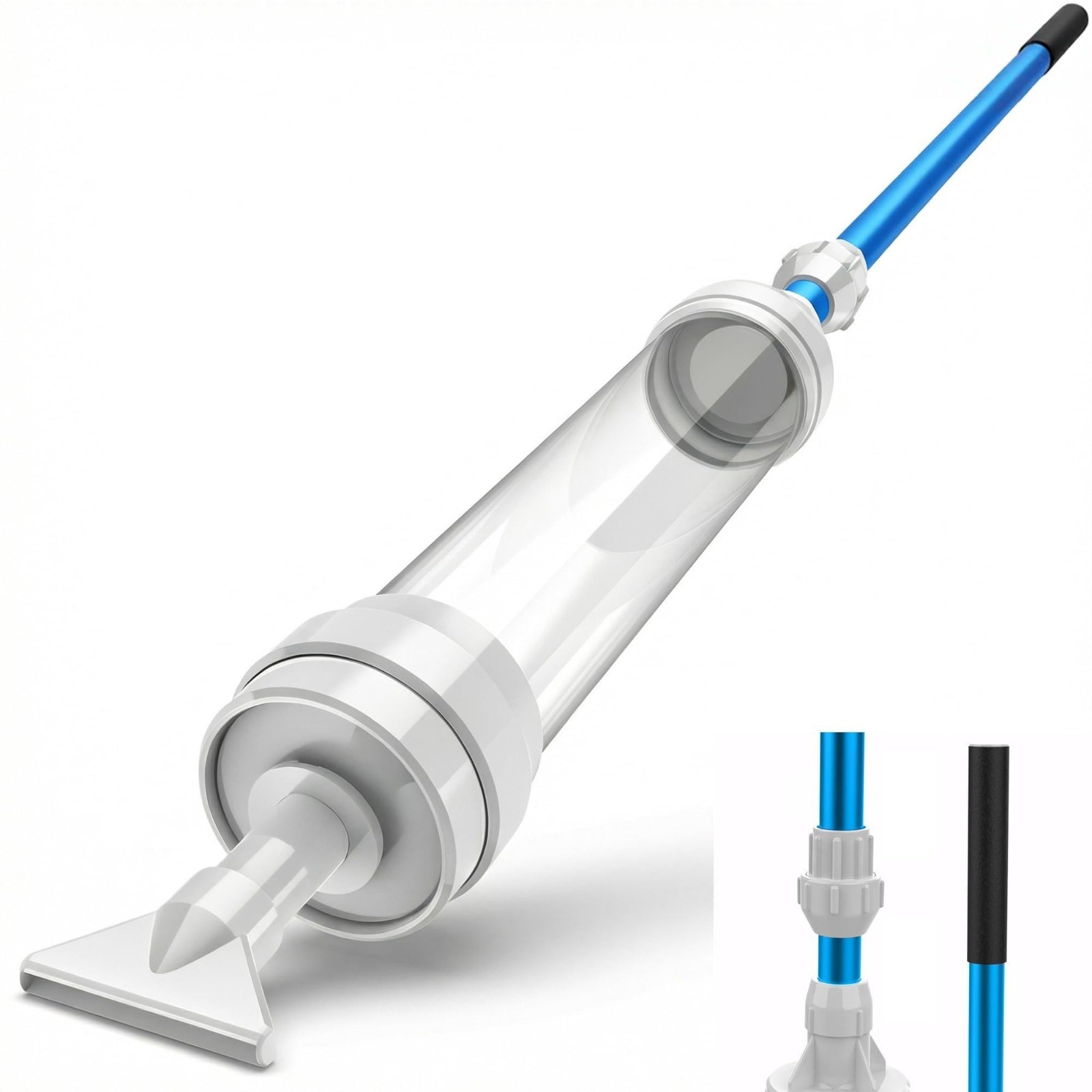 Manual Spa Vacuum for Hot Tub – Water Pressure Cleaner, No Pump or Batteries, Te