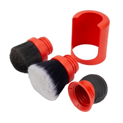 Universal Red & Gray Ultra-Soft Large Bristle Brush with Storage Rack | Combo
