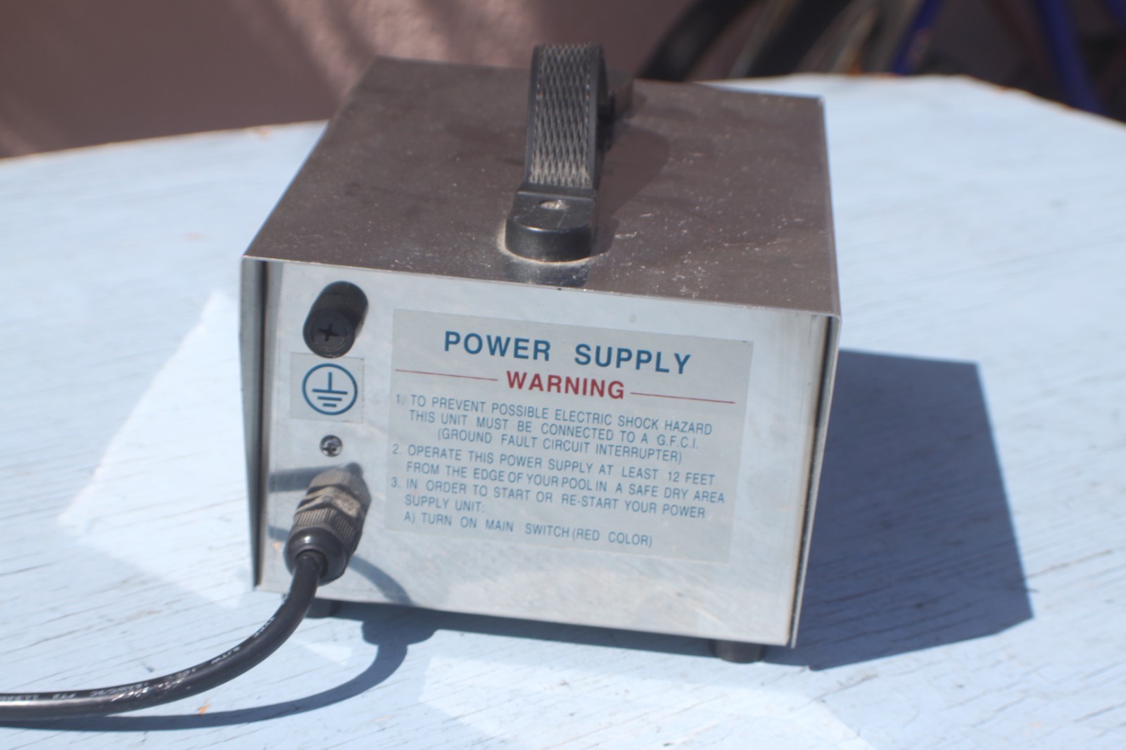 AQUA PRODUCTS – AQUABOT – POWER SUPPLY – 7176D – STAINLESS – 3-PIN FEMALE – USED