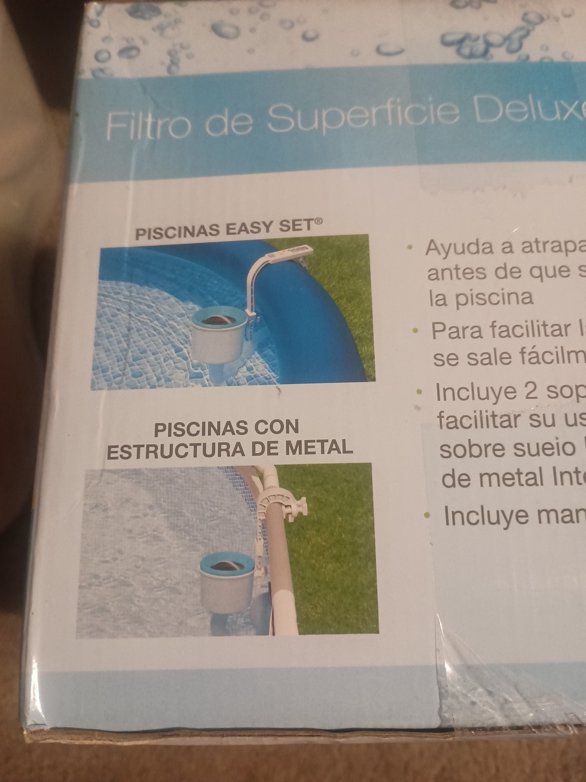 Intex Deluxe Wall Mount Surface Skimmer Basket Pool Cleaner 28000E