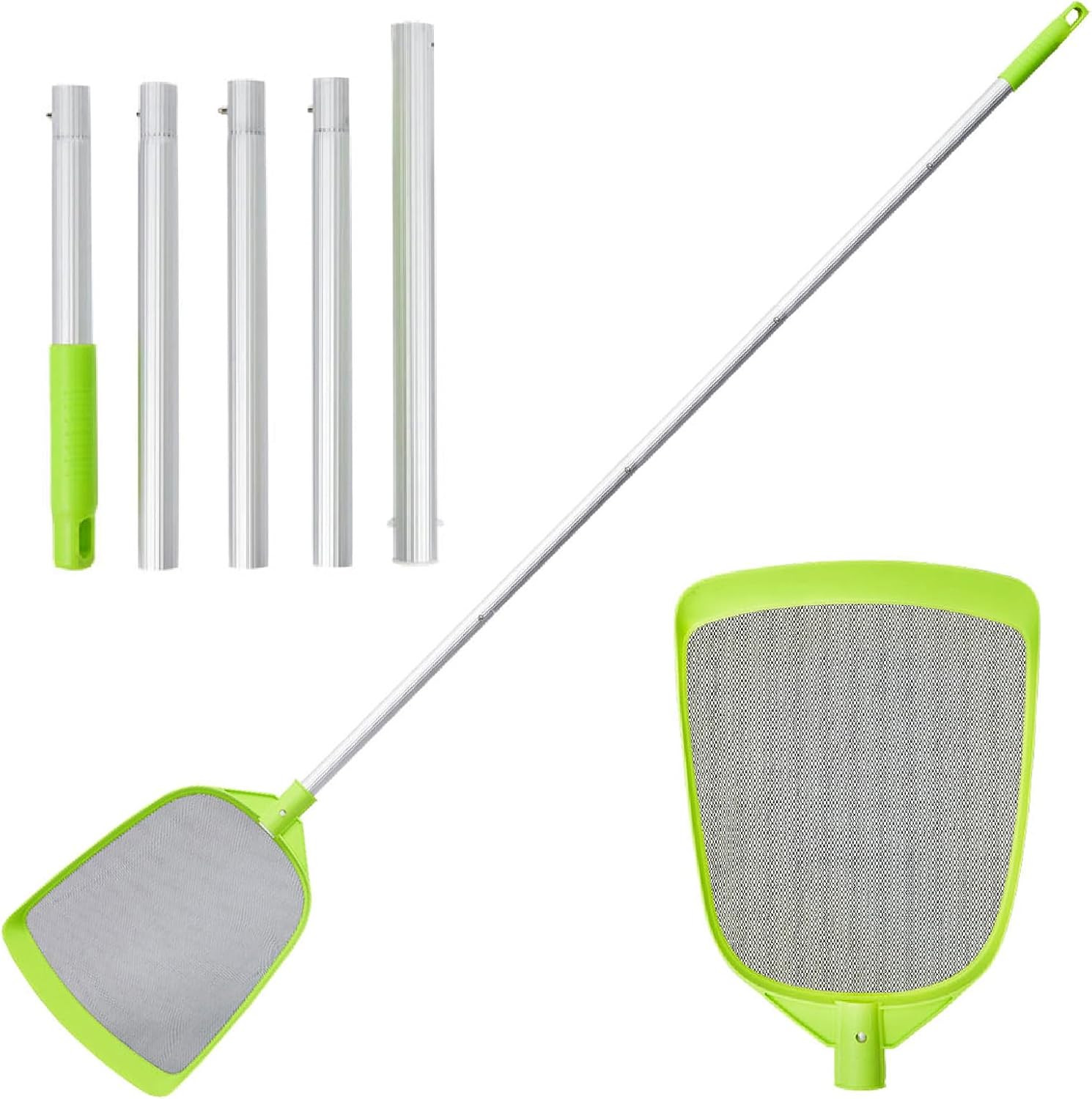 Pool Skimmer Net- Total Length 72 Inches Rake with Pole,Accessories for Cleaning