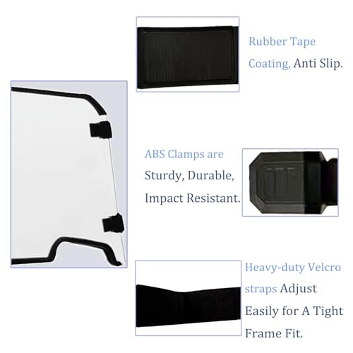 Front Full Windshield Compatible with 2019-2023 Polaris RZR XP 1000 XP4 1000 2