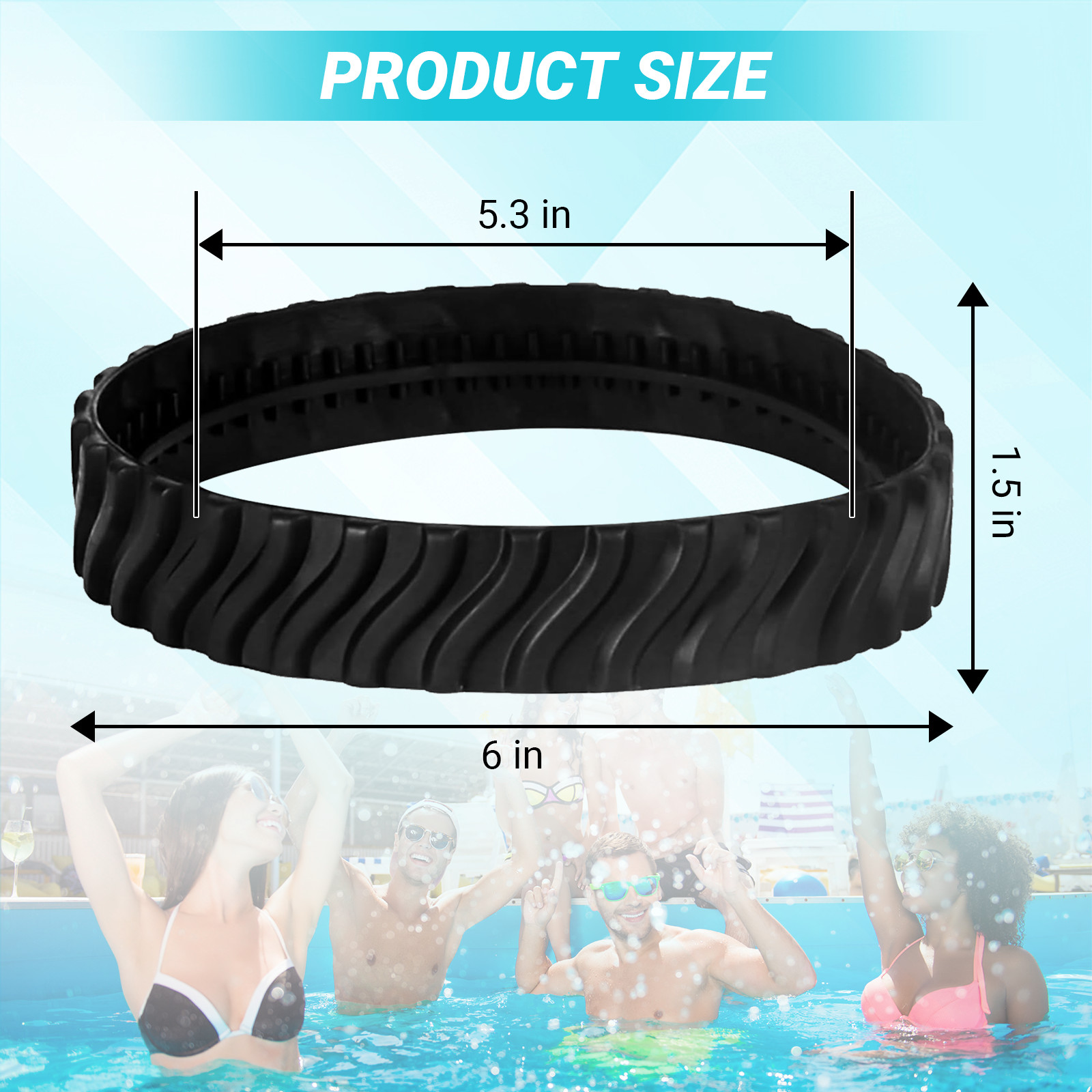 2 PK MX8 MX6 Pool Cleaner Tire Track R0526100 For Zodiac MX8 Elite, MX6 Elite