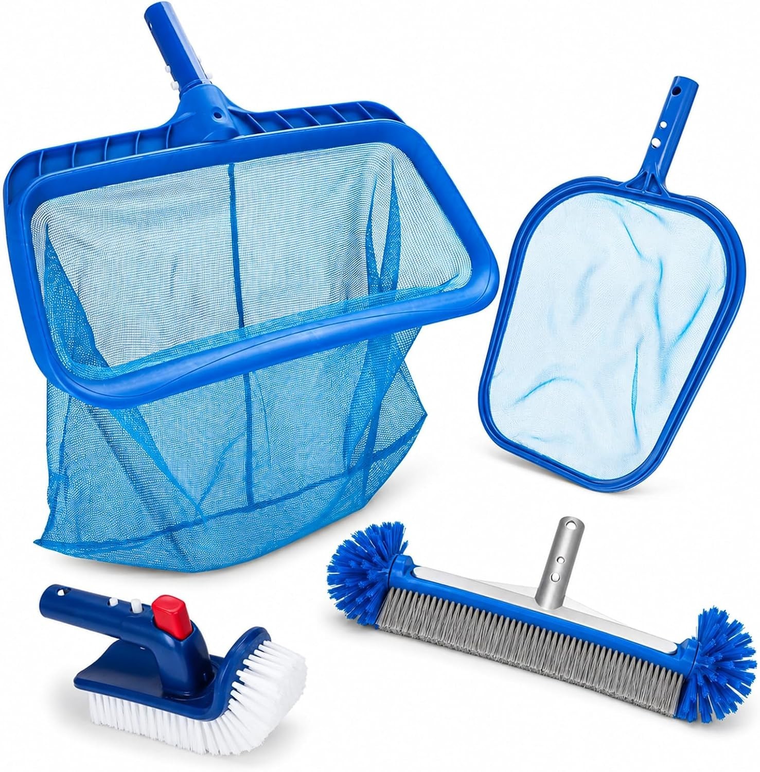 Professional Pool Cleaning Tools 4 Piece Set for Debris Removal and Maintenance