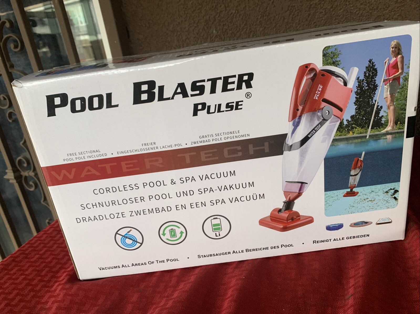 POOL BLASTER Pulse Cordless Pool Vacuum w/Pole Set – Large Debris Capacity & …