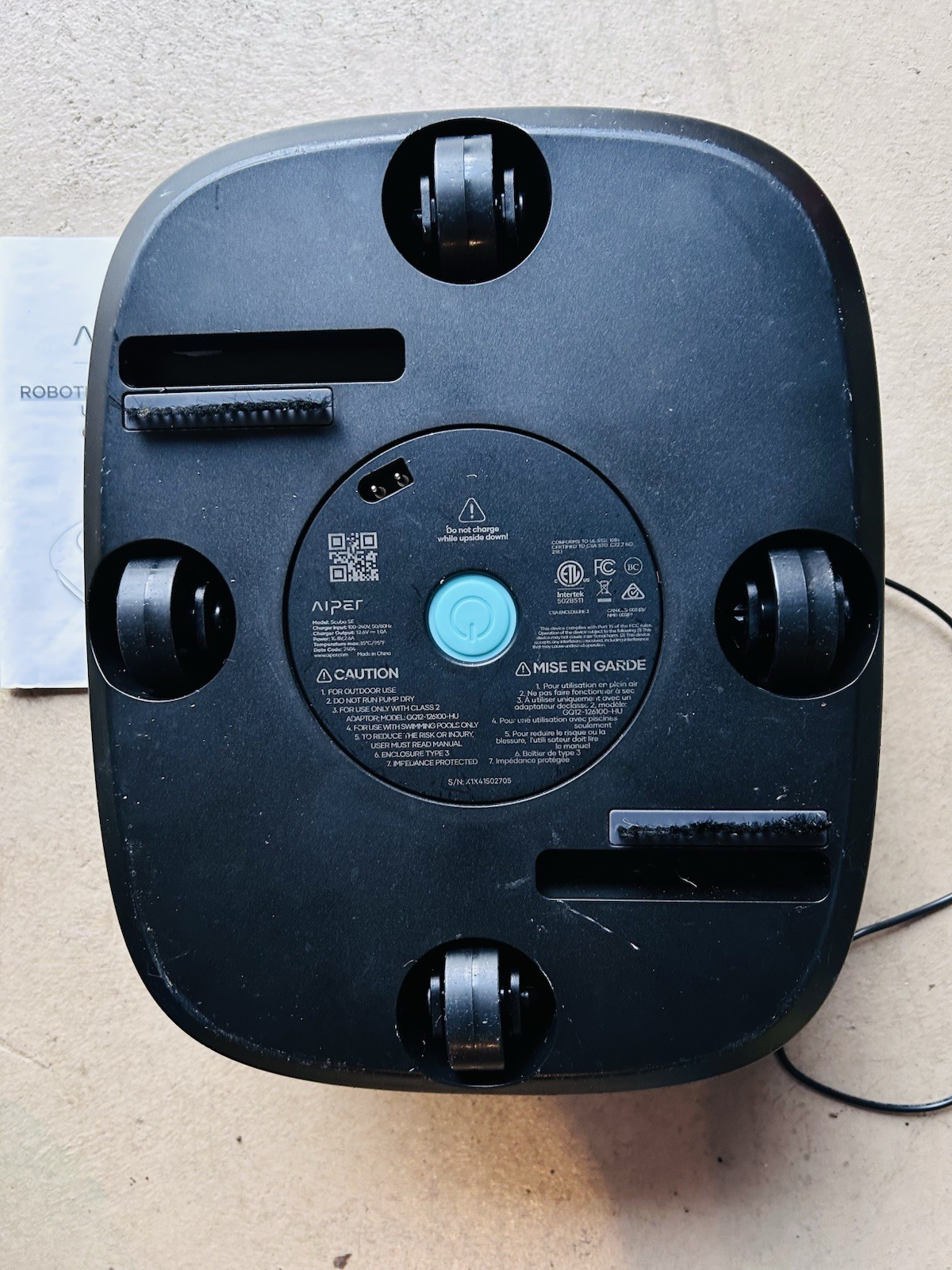 Aiper Scuba SE Cordless Pool Vacuum Robotic Cleaner for Flat Above Ground Pools