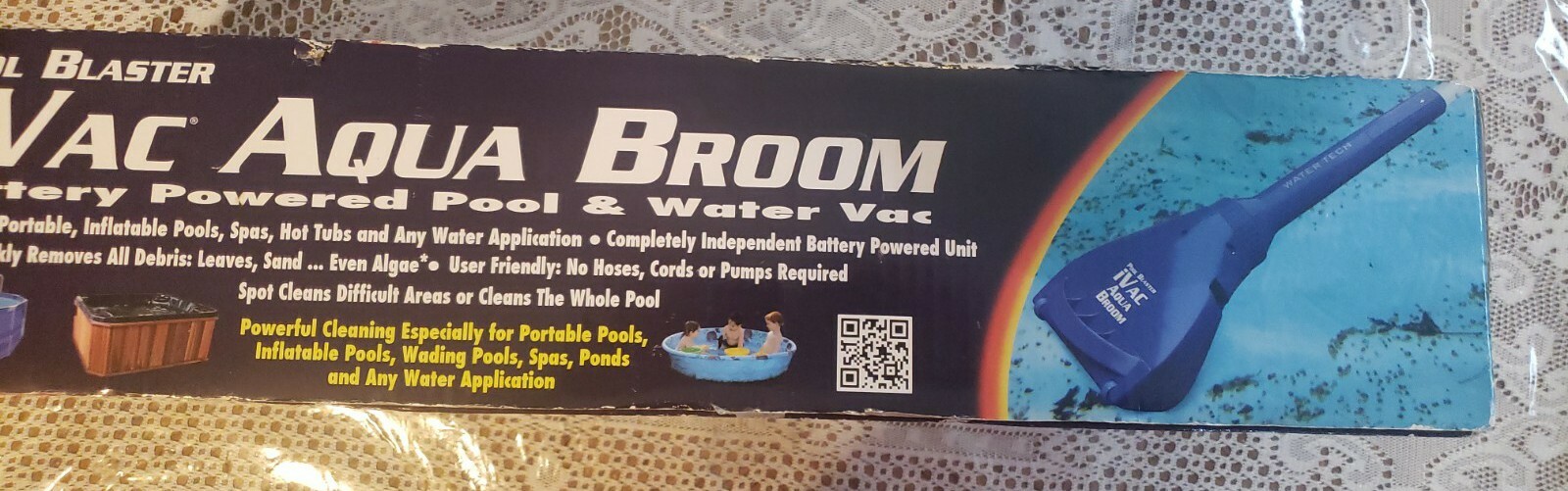 water tech pool blaster ivac aqua broom – new in box