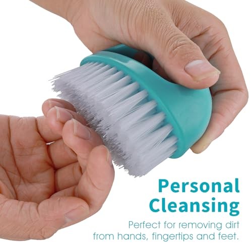 Amaxiu Heavy Duty Nail Brushes – 2pcs Grip Clean – Red, Blue