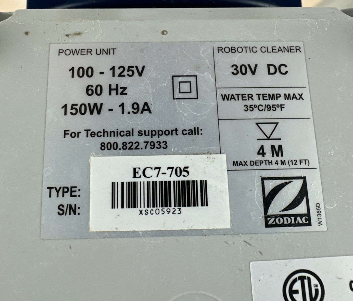 Polaris 9300xi Sport Robotic Pool Cleaner Power Supply Remote & Caddy